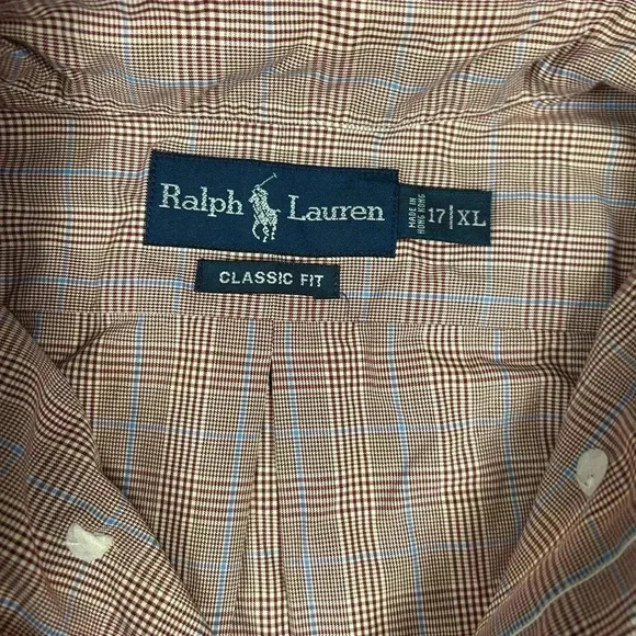 Men’s Ralph Lauren Classic Fit Dress Shirt Size XL 17 - Picture 5 of 7